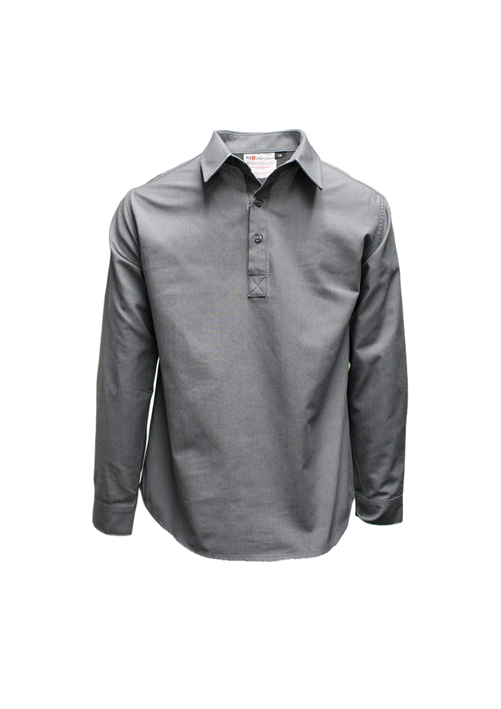 Boys School Long Sleeve Shirt Grey